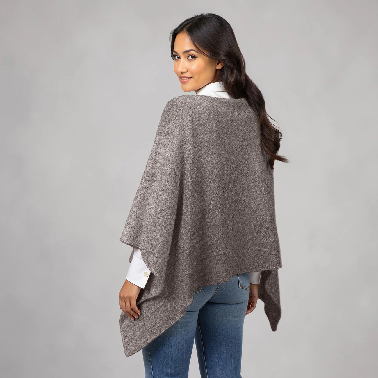 Merino Lambswool Poncho - Image 11