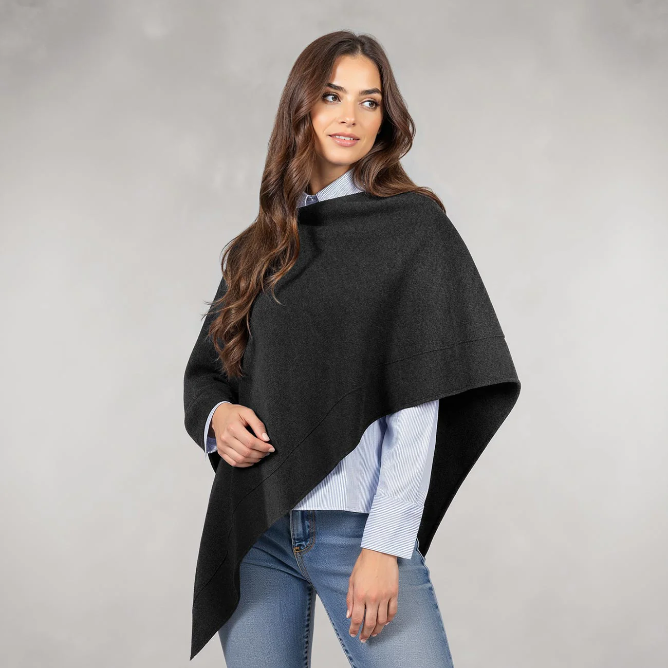 Merino Lambswool Poncho - Image 9